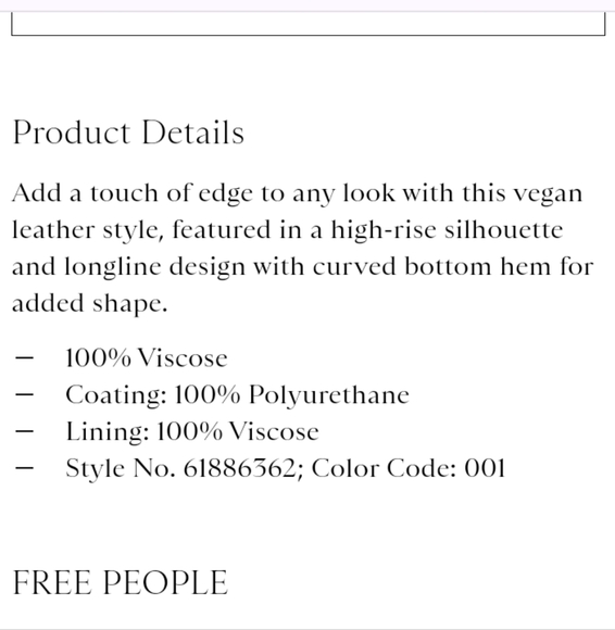 Free people Lita Vegan Leather Short in Abyss - Picture 4 of 11